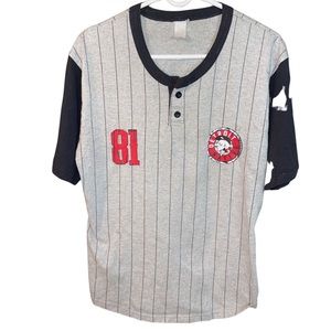 Detroit Natives Baseball Style Jersey: Medium: Vintage Native American Shirt